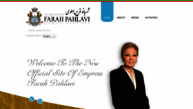 What Farahpahlavi.org website looked like in 2019 (5 years ago)