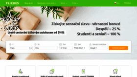 What Flixbus.cz website looked like in 2019 (5 years ago)