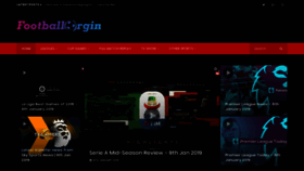 What Footballorgin.com website looked like in 2019 (5 years ago)