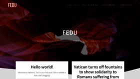 What Fedu.org website looked like in 2019 (5 years ago)