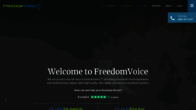 What Freedomvoice.com website looked like in 2019 (5 years ago)