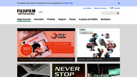 What Fujifilm.fr website looked like in 2019 (5 years ago)