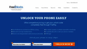 What Freeunlock.com website looked like in 2019 (5 years ago)