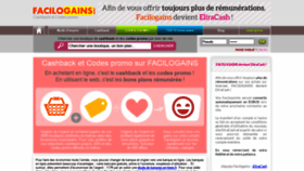What Facilogains.fr website looked like in 2019 (5 years ago)