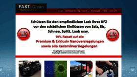 What Fast2clean.de website looked like in 2019 (5 years ago)