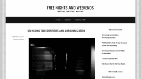 What Freenightsandweekends.org website looked like in 2019 (5 years ago)