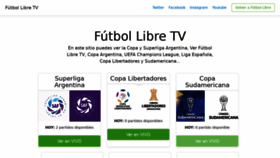 What Futbollibre.online website looked like in 2019 (5 years ago)