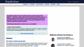 What Fanfiction.com.br website looked like in 2019 (5 years ago)