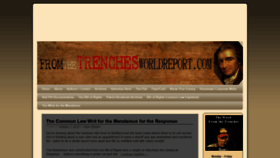 What Fromthetrenchesworldreport.com website looked like in 2019 (5 years ago)