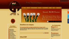 What Finesoftech.com website looked like in 2019 (5 years ago)