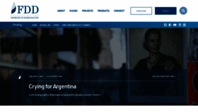 What Fdd.org website looked like in 2019 (6 years ago)