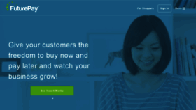 What Futurepay.com website looked like in 2019 (5 years ago)