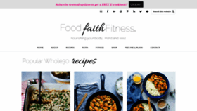 What Foodfaithfitness.com website looked like in 2019 (5 years ago)