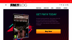 What Footballmanagerblog.org website looked like in 2019 (5 years ago)