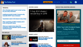 What Fool.com.au website looked like in 2019 (7 years ago)