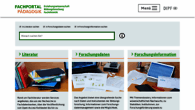 What Fachportal-paedagogik.de website looked like in 2019 (5 years ago)