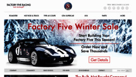 What Factoryfive.com website looked like in 2019 (5 years ago)