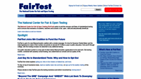 What Fairtest.org website looked like in 2019 (5 years ago)
