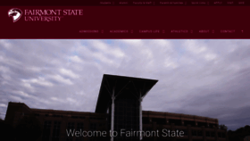 What Fairmontstate.edu website looked like in 2019 (5 years ago)