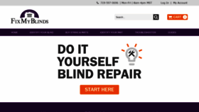 What Fixmyblinds.com website looked like in 2019 (5 years ago)