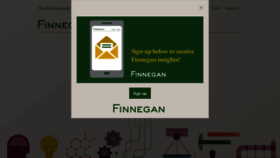 What Finnegan.com website looked like in 2019 (5 years ago)