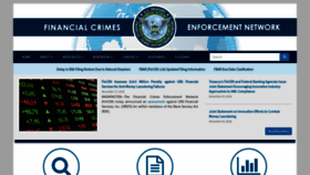What Fincen.gov website looked like in 2019 (5 years ago)