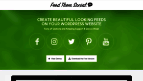 What Feedthemsocial.com website looked like in 2019 (5 years ago)