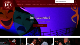 What Francis.edu website looked like in 2019 (5 years ago)