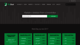 What Finstat.sk website looked like in 2019 (5 years ago)
