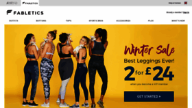 What Fabletics.co.uk website looked like in 2019 (5 years ago)