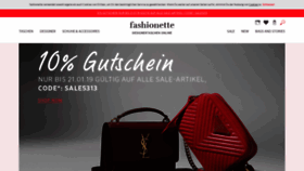 What Fashionette.de website looked like in 2019 (5 years ago)