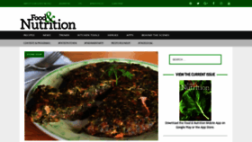 What Foodandnutritionmagazine.com website looked like in 2019 (5 years ago)