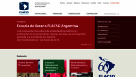 What Flacso.org.ar website looked like in 2019 (5 years ago)