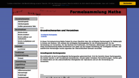 What Formelsammlung-mathe.de website looked like in 2019 (5 years ago)