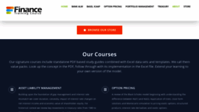 What Financetrainingcourse.com website looked like in 2019 (5 years ago)