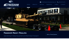 What Freedomheavyhaul.com website looked like in 2019 (5 years ago)
