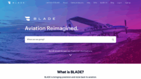 What Flyblade.com website looked like in 2019 (6 years ago)