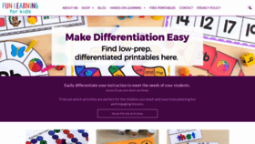 What Funlearningforkids.com website looked like in 2019 (5 years ago)