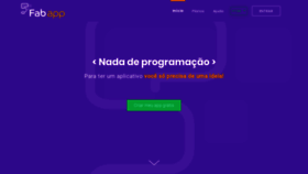 What Fabricadeaplicativos.com.br website looked like in 2019 (5 years ago)