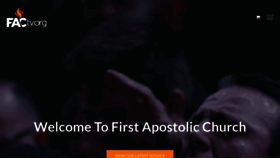 What Firstapostolic.org website looked like in 2019 (5 years ago)