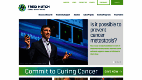 What Fredhutch.org website looked like in 2019 (5 years ago)