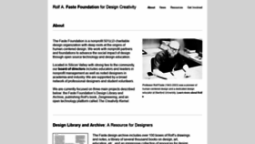 What Fastefoundation.org website looked like in 2019 (5 years ago)