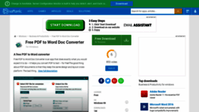 What Free-pdf-to-word-doc-converter.en.softonic.com website looked like in 2019 (5 years ago)