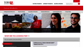 What Futurestudents.yorku.ca website looked like in 2019 (5 years ago)