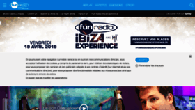 What Funradio.fr website looked like in 2019 (5 years ago)