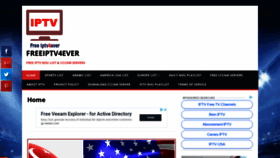 What Freeiptv4ever.com website looked like in 2019 (5 years ago)