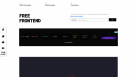 What Freefrontend.com website looked like in 2019 (7 years ago)