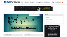 What Fullpartituras.com website looked like in 2019 (5 years ago)