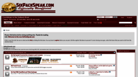 What Forums.sixpackspeak.com website looked like in 2019 (5 years ago)