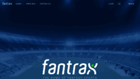 What Fantrax.com website looked like in 2019 (5 years ago)
